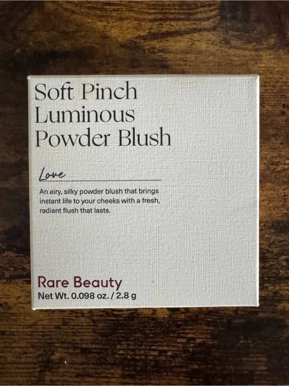 Rare Beauty Soft Pinch Luminous Powder Blush Shade LOVE Selena Gomez Blush